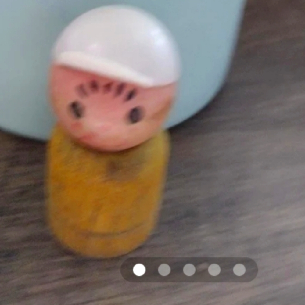 Vintage wooden little people figure
